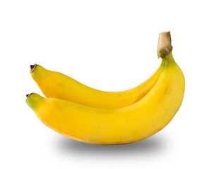 Bananas isolated on white background Clipping Path