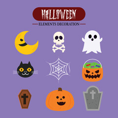 Halloween element collection