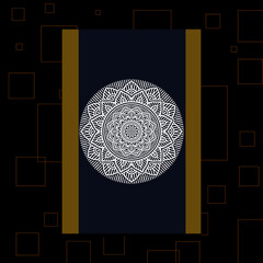 Mandala template with elegant, classic elements. Great for invitation, flyer, menu, brochure, background