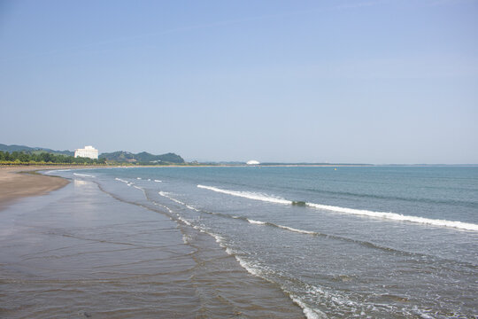 Panoramic view at the beach of Aoshima Island, Miyazaki, Kyushu, Japan