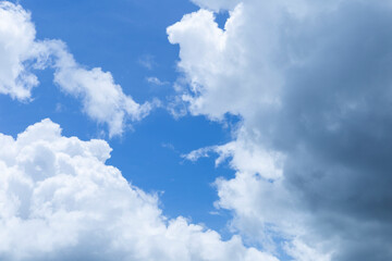 Rain cloud over sky background, season and weather concept background