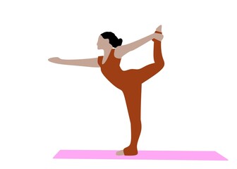 woman in yoga pose