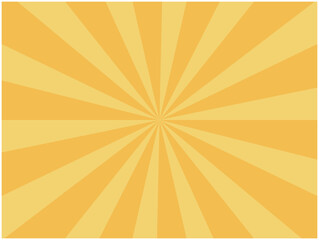 黄色の放射線背景