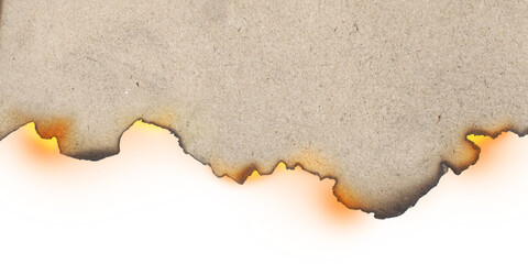 Burnt edge paper