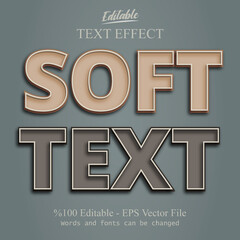 Grey background light brown soft editable text