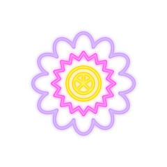 passion flower neon signboard