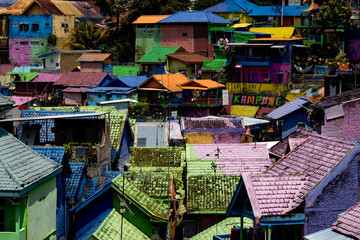 colorful houses in the city