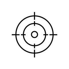 Graphic flat target icon for your design and website