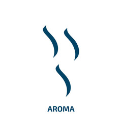 Obraz premium aroma icon from beauty collection. Filled aroma, fresh, organic glyph icons isolated on white background. Black vector aroma sign, symbol for web design and mobile apps