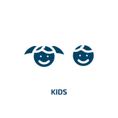 Obraz premium kids icon from education collection. Filled kids, education, character glyph icons isolated on white background. Black vector kids sign, symbol for web design and mobile apps