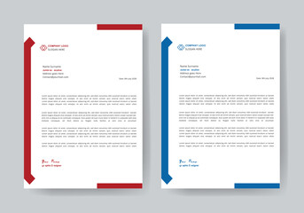 Modern business letterhead template, corporate letterhead template design