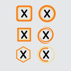 icons decline with various editable variations.