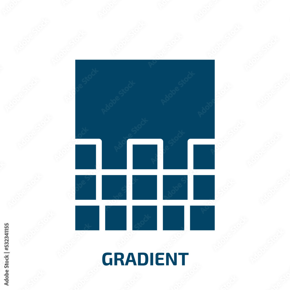 Poster gradient icon from user interface collection. filled gradient, template, interface glyph icons isola
