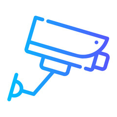 cctv camera gradient icon