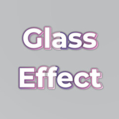 glassy text effect