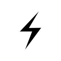Graphic flat thunder icon for your design and website