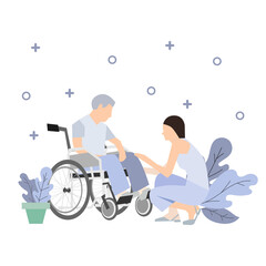 Inclusive Care: Flat Element Design for Disability Community
