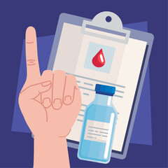 medical order and vial