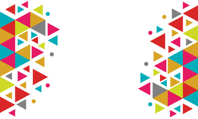 Obraz premium abstract background triangle full color Happy new year