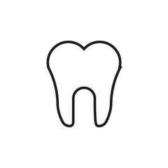 Obraz premium Graphic flat tooth icon for your design and website