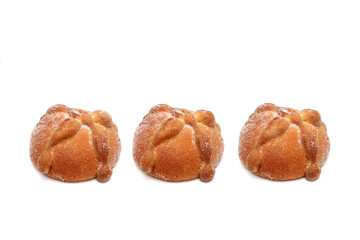 Fluffy, sugary, fresh and delicious Mexican pan de muerto for the season of the traditional holiday...
