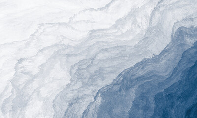 Abstract blue and white paint background with brush stroke and grunge texture vintage style in concept winter, ocean, sky.