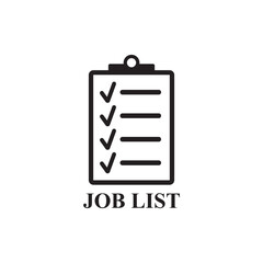 job list icon , clipboard icon
