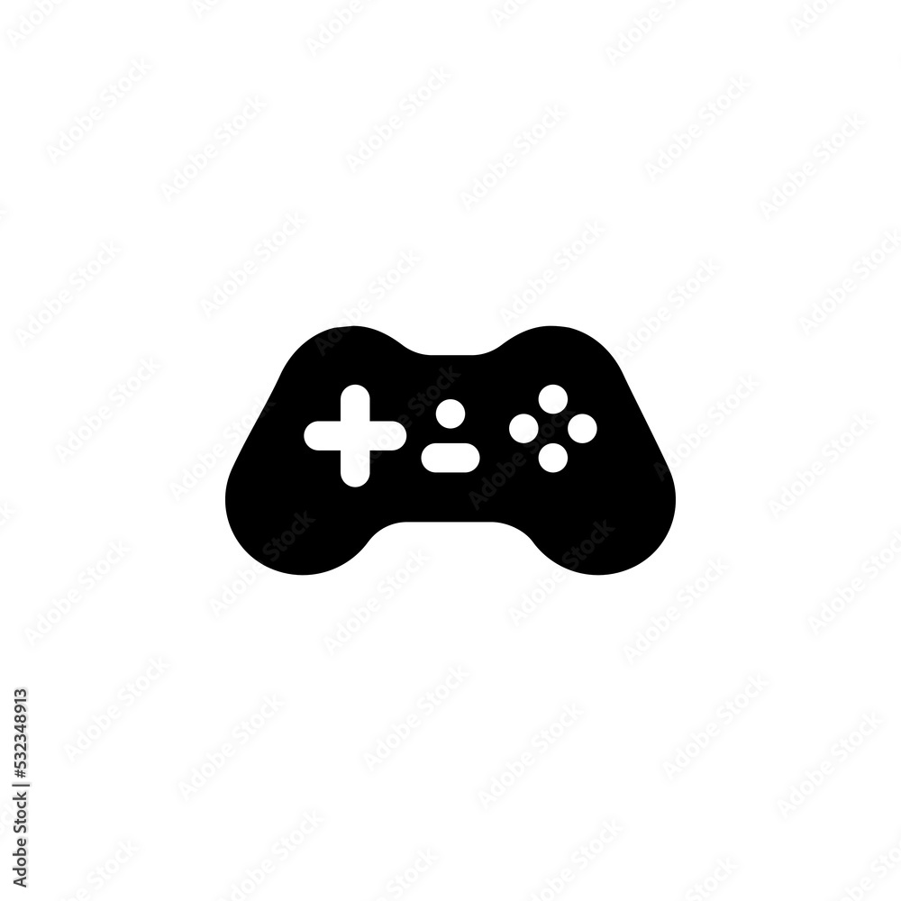 Poster stick game vector icon. computer component icon solid style. perfect use for logo, presentation, web
