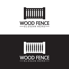 Fence icon vector logo template
