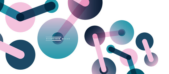 Network concept abstract background. Dots connection. Big data idea. Business template for wallpaper, banner, background or landing