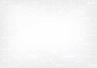Abstract modern line background. White and grey digital technology. vector art illustration 