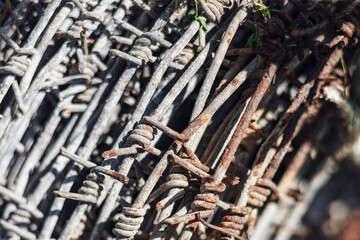 usty barbed wire