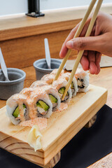 maki roll hashi sushi and sashimi  © Jair