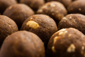 Fenugreek or methi ke Laddu, laddo or laddoo or sweet mithai balls for boosting immunity in winters