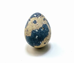 isolated quail eggs on a white background