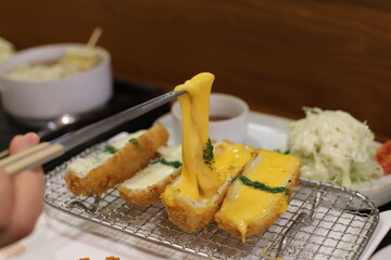 yummy Japanese cuisine pork cutlet