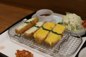 yummy Japanese cuisine pork cutlet