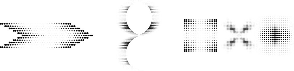 Linear halftone dots Design .elements for your design. vector illustration