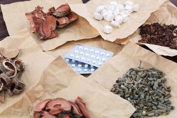 Chinese herbal medicines and western medicines