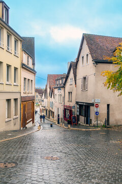 CHARTRES, FRANCE - October 24, 2020: Street view of Chartres city, France.
