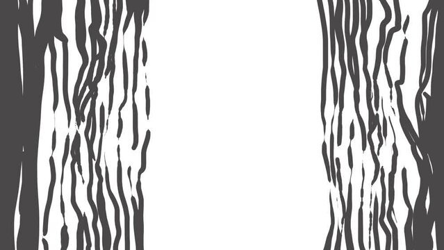 Transition in the form of growing stripes imitating a plant