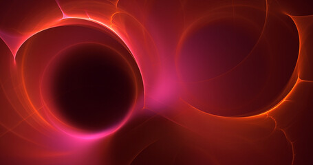 3D rendering abstract fractal light background