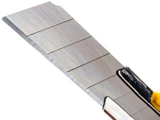 paper knife close-up on a white background