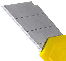 paper knife close-up on a white background