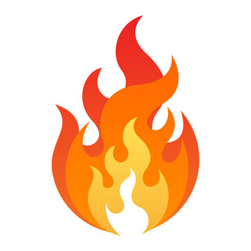 fire Flame vector illustration logo icon clipart