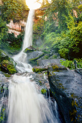 Tat Pho step 4 waterfall is originated from Phu Langka Mountain Range, This trail is located in Phu Lanka National Park, Nakhon Phanom with visiting Nakee Cave and the peak of Phu Lanka mountain.