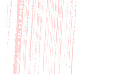 Grunge texture. Distress pink rough trace. Fancy b
