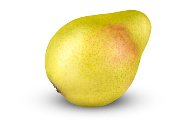 Ripe natural pear isolated on white background.