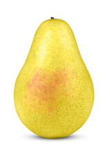 Ripe natural pear isolated on white background.