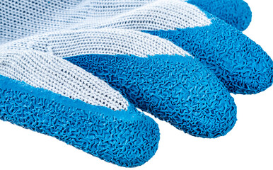 work gloves on white background